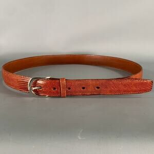 ABAS Size 38 Brown Lizard Belt